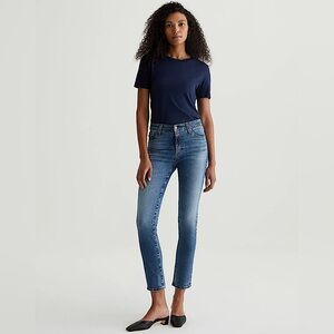 AG Denim Mari Straight Leg Jeans 29 Mid to High Rise 15 Years Shoreline Wash